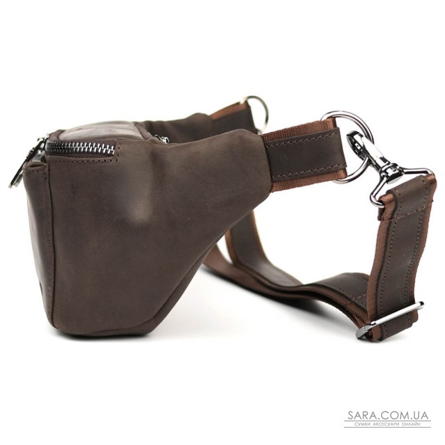 Шкіряна бананка напоясна сумка Limary Lim-233RC крейзі хорс Шкіряна бананка напоясна сумка Limary Lim-233RC крейзі хорс