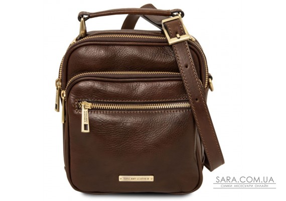 Paul чоловіча шкіряна сумка через плече, кросбоді з ручкою Tuscany TL142457