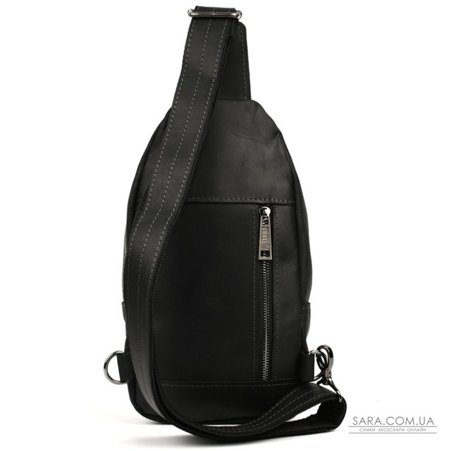 Модный рюкзак слинг на одну шлейку черный TARWA RA-4007-3md Модный рюкзак слинг на одну шлейку черный TARWA RA-4007-3md