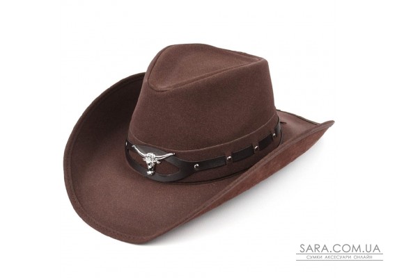 Классическая ковбойская шляпа Bexhill ht-st1-rb4 из эко (веган) кожи нубук