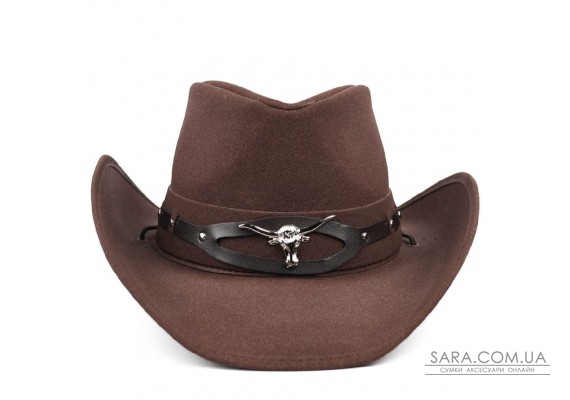 Классическая ковбойская шляпа Bexhill ht-st1-rb4 из эко (веган) кожи нубук