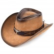 Классическая ковбойская шляпа Bexhill ht-st1-rb2 из эко (веган) кожи с градиентом