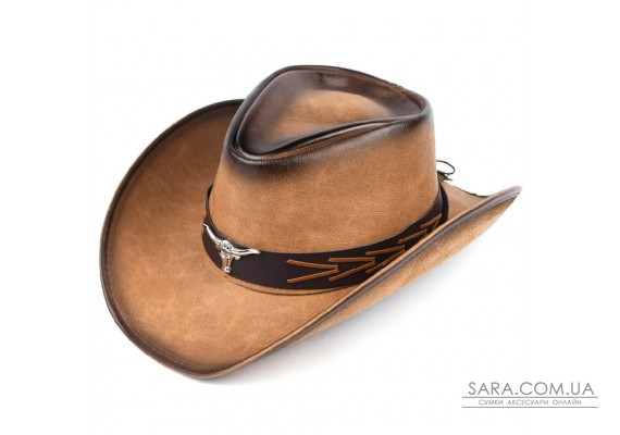 Классическая ковбойская шляпа Bexhill ht-st1-rb2 из эко (веган) кожи с градиентом