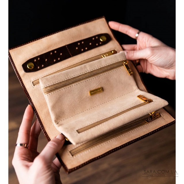 Женский кожаный дорожный футляр для ювелирных изделий - Madame Bovary - Коричневый цвет - Time Resistance 5240601 Женский кожаный дорожный футляр для ювелирных изделий - Madame Bovary - Коричневый цвет - Time Resistance 5240601