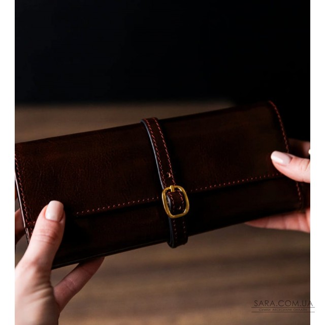 Женский кожаный дорожный футляр для ювелирных изделий - Madame Bovary - Коричневый цвет - Time Resistance 5240601 Женский кожаный дорожный футляр для ювелирных изделий - Madame Bovary - Коричневый цвет - Time Resistance 5240601