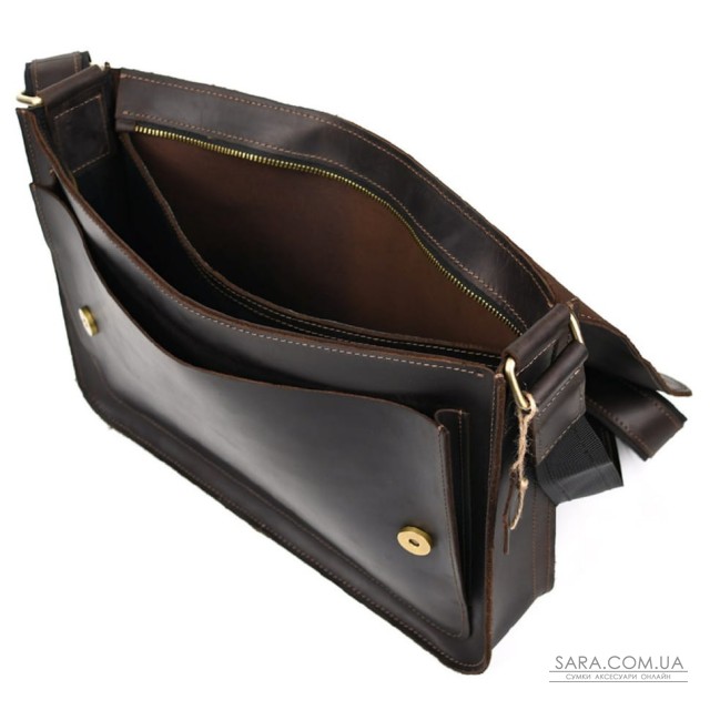 Шкіряна сумка через плече формату А4 Limary lim-3028RC коричнева Шкіряна сумка через плече формату А4 Limary lim-3028RC коричнева