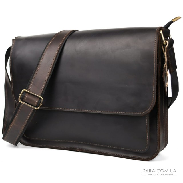 Шкіряна сумка через плече формату А4 Limary lim-3028RC коричнева Шкіряна сумка через плече формату А4 Limary lim-3028RC коричнева