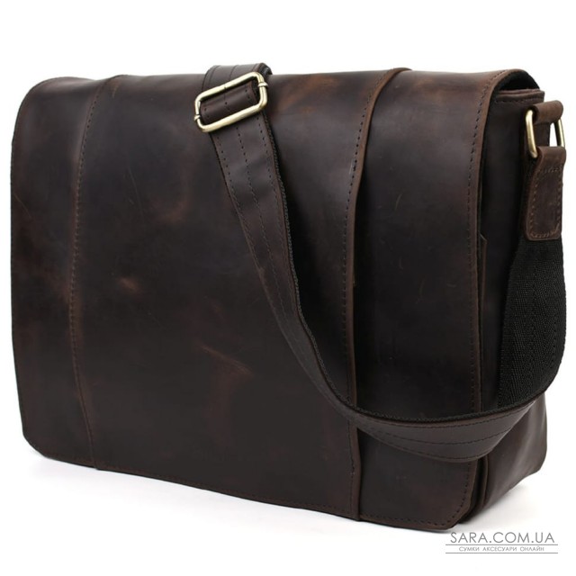 Велика чоловіча сумка-листоноша з натуральної шкіри RC-7338-3md бренду TARWA Велика чоловіча сумка-листоноша з натуральної шкіри RC-7338-3md бренду TARWA