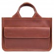 Сумка портфель шкіряна для документів ноутбука LIMARY lim-380RB коньячна