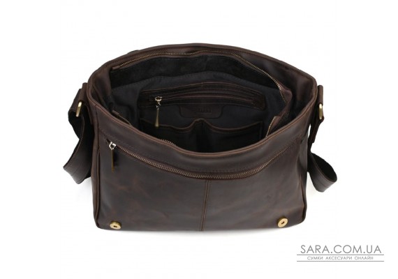 Велика чоловіча сумка-листоноша з натуральної шкіри RC-7338-3md бренду TARWA