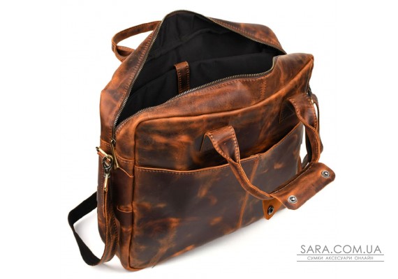 Чоловіча сумка для ноутбука 17" із натуральної шкіри RY-1019-3md від TARWA