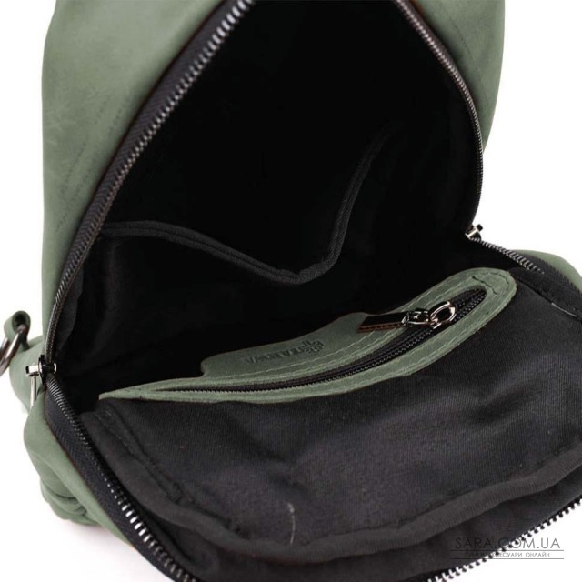 Рюкзак слинг кожаный объемный с карманами TARWA RE-6010-3md Рюкзак слинг кожаный объемный с карманами TARWA RE-6010-3md