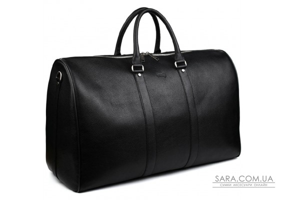 Велика шкіряна сумка дорожня 61см TARWA FA-9551-4lx чорний флотар