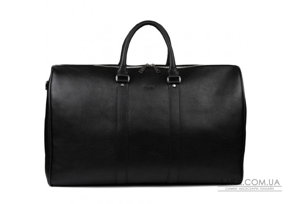 Велика шкіряна сумка дорожня 61см TARWA FA-9551-4lx чорний флотар
