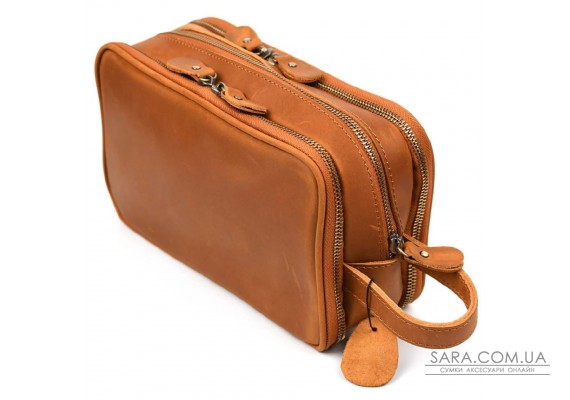 Косметичка несесер на три відділення Tiding tid9666LB коньячна Косметичка несесер на три відділення Tiding tid9666LB коньячна