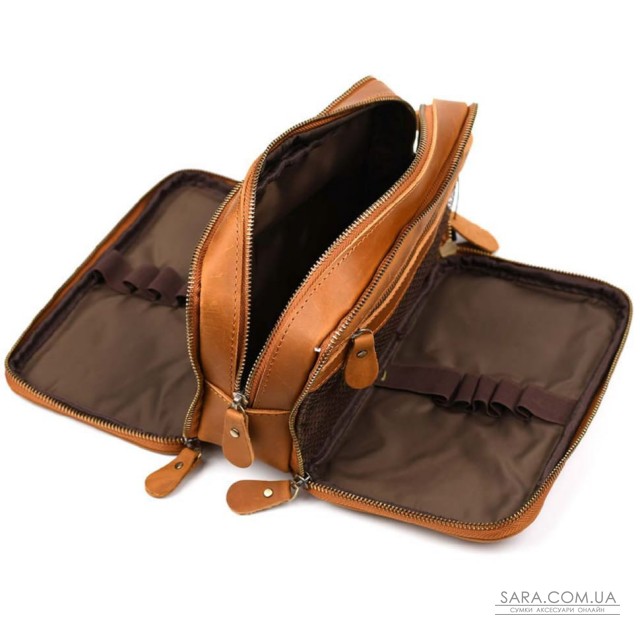 Косметичка несесер на три відділення Tiding tid9666LB коньячна Косметичка несесер на три відділення Tiding tid9666LB коньячна