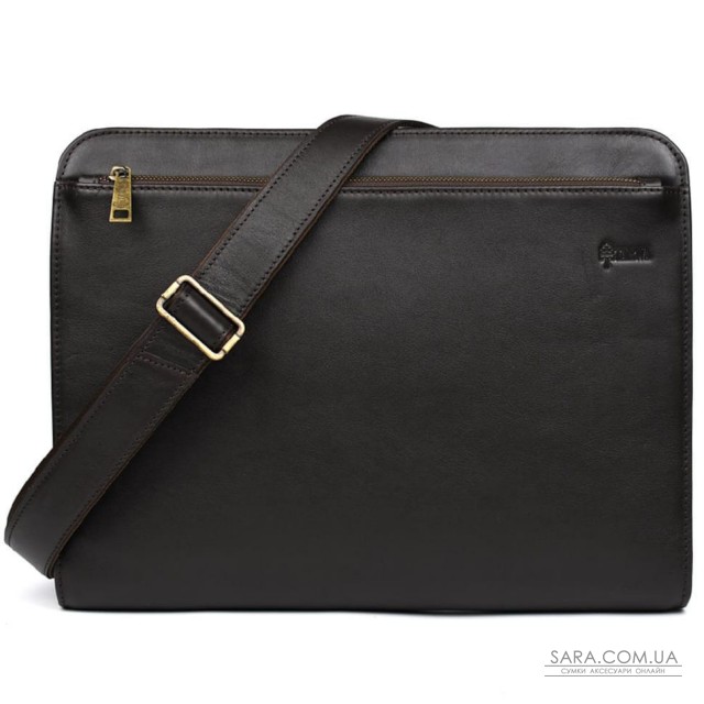 Папка A4 кожаная с наплечным ремнем для документов GC-2142-4lx TARWA коричневая Папка A4 кожаная с наплечным ремнем для документов GC-2142-4lx TARWA коричневая