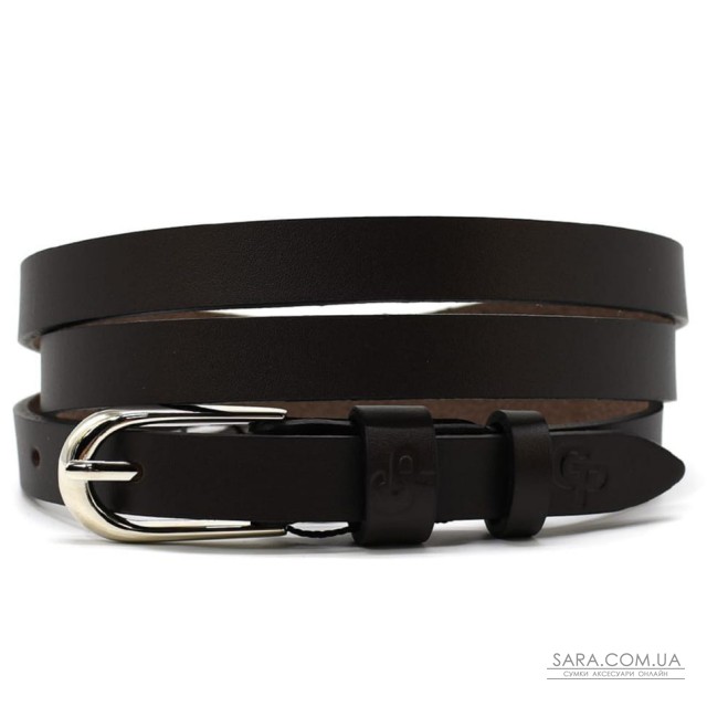 Кожаный ремень женский тонкий Grande Pelle 11320400 в коричневом цвете Кожаный ремень женский тонкий Grande Pelle 11320400 в коричневом цвете