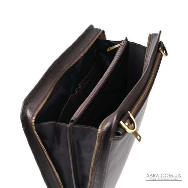 Папка A4 кожаная с наплечным ремнем для документов GC-2142-4lx TARWA коричневая Папка A4 кожаная с наплечным ремнем для документов GC-2142-4lx TARWA коричневая