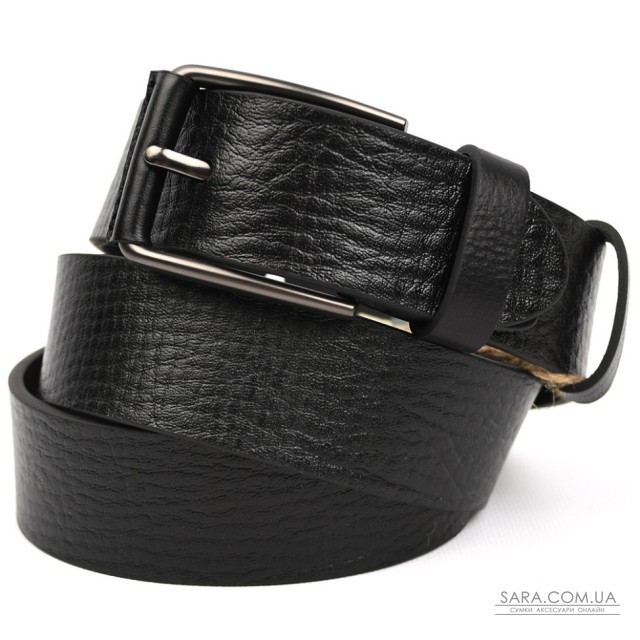 Ремінь із шкіри буйволу фактурний ST2026B чорний 40мм Ремінь із шкіри буйволу фактурний ST2026B чорний 40мм