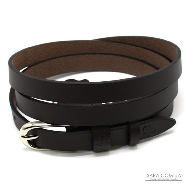 Кожаный ремень женский тонкий Grande Pelle 11320400 в коричневом цвете Кожаный ремень женский тонкий Grande Pelle 11320400 в коричневом цвете