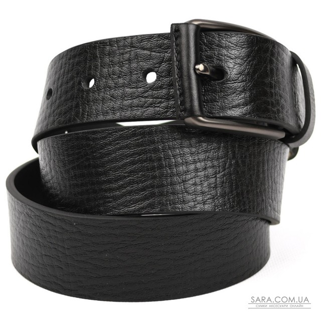 Ремінь із шкіри буйволу фактурний ST2026B чорний 40мм Ремінь із шкіри буйволу фактурний ST2026B чорний 40мм