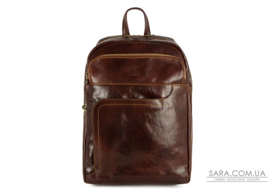 Большой кожаный рюкзак - L.A. Confidential  - Коричневый цвет - Time Resistance 5206601