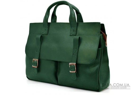 Чоловіча сумка для документів та ноутубка зелена TARWA RE-7107-3md
