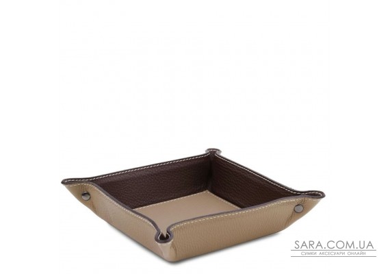 Кожаный лоток для бумаг и вещей офисный  Tuscany TL142159