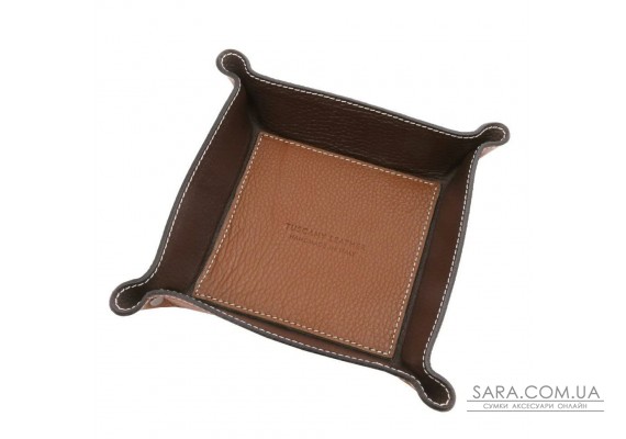 Кожаный лоток для бумаг и вещей офисный  Tuscany TL142159