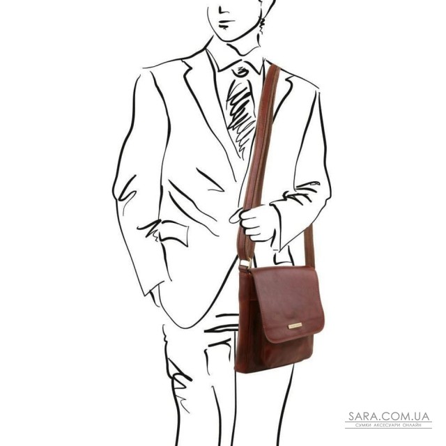Сумка через плече шкіряна чоловіча JIMMY, Tuscany TL141407 Сумка через плече шкіряна чоловіча JIMMY, Tuscany TL141407