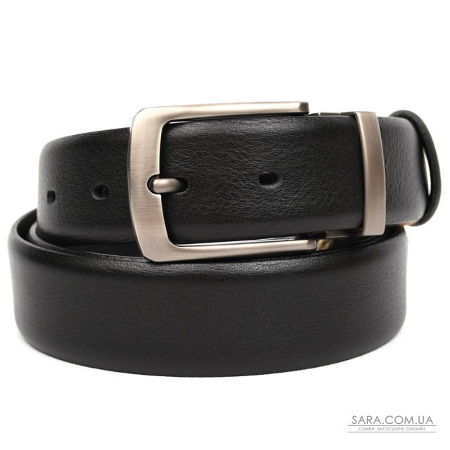 Ремінь зі шкіри оленя 35мм чорний класична пряжка Sergio Torri ST2027D Ремінь зі шкіри оленя 35мм чорний класична пряжка Sergio Torri ST2027D