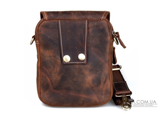 Вінтажна шкіряна сумка (чохол) на плечі, на пояс в ретро стилі Tiding tid30063br