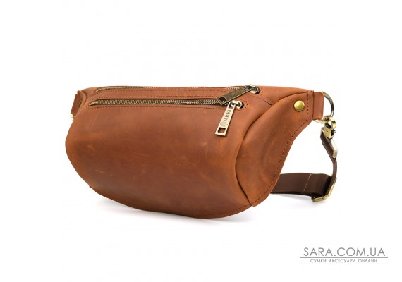 Сумка бананка в розмірі L TARWA RB-3106-3lx коньячна 3 відділення
