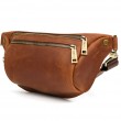 Напоясна сумка бананка в розмірі TARWA RB-3105-2lx коньячна 2 відділення