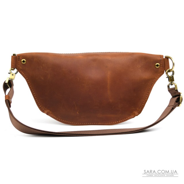 Напоясна сумка бананка в розмірі TARWA RB-3105-2lx коньячна 2 відділення Напоясна сумка бананка в розмірі TARWA RB-3105-2lx коньячна 2 відділення