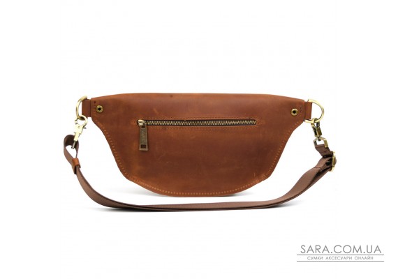 Напоясна сумка бананка в розмірі TARWA RB-3105-3lx коньячна 3 відділення