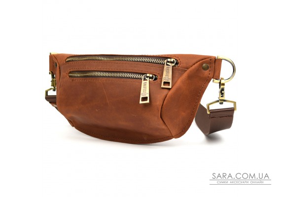 Сумка бананка в розмірі S TARWA RB-3104-2lx коньячна