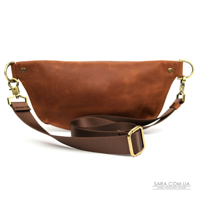 Сумка бананка в розмірі S TARWA RB-3104-2lx коньячна Сумка бананка в розмірі S TARWA RB-3104-2lx коньячна