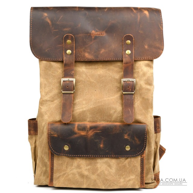 Рюкзак для ноутбука из канвас и крейзи хорс RYw-9001-4lx бренда TARWA Рюкзак для ноутбука из канвас и крейзи хорс RYw-9001-4lx бренда TARWA