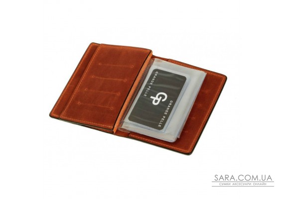 Обкладинка для документів, паспорта, автодокументів з відділом для карт Grande Pelle 212123