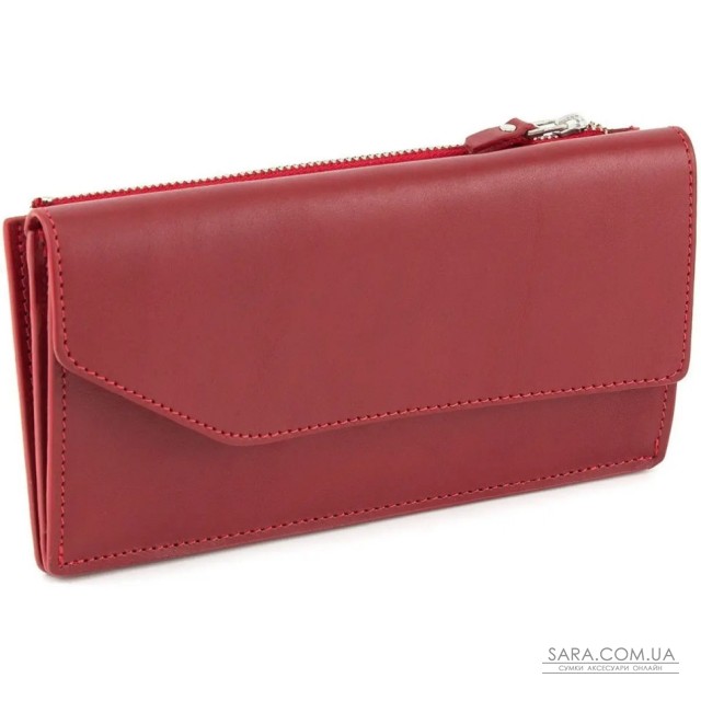 Портмоне жіноче шкіряне Elegante червоне Grande Pelle 514660 Портмоне жіноче шкіряне Elegante червоне Grande Pelle 514660