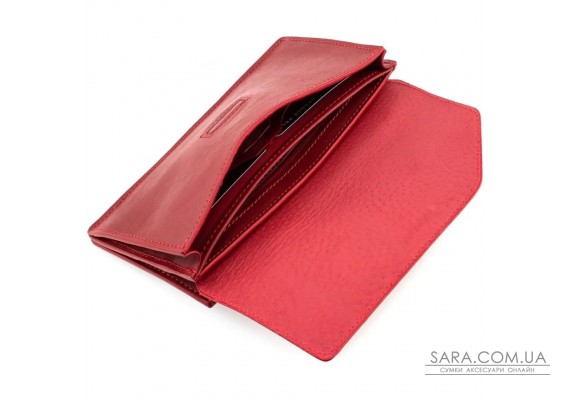 Портмоне жіноче шкіряне Elegante червоне Grande Pelle 514660