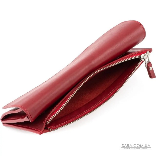 Портмоне жіноче шкіряне Elegante червоне Grande Pelle 514660 Портмоне жіноче шкіряне Elegante червоне Grande Pelle 514660