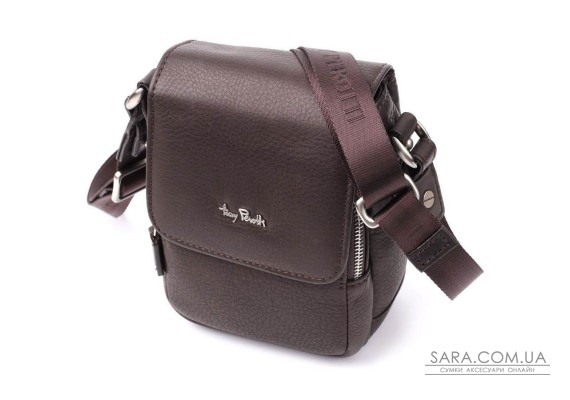 Компактна чоловіча сумка з м'якої натуральної шкіри Tony Perotti 20844_1 (9027-12.5 moro) Коричневий