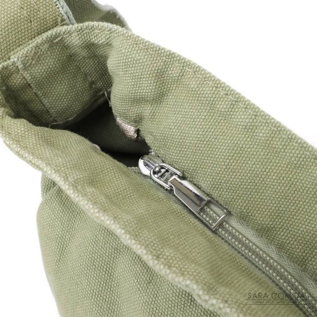 Сумка на плече з якісного текстилю Vintage sale_15131 Оливковий Сумка на плече з якісного текстилю Vintage sale_15131 Оливковий