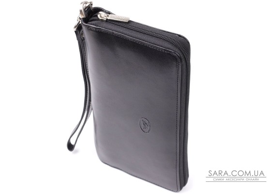 Чоловічий клатч на одне відділення з гладкої натуральної шкіри Tony Perotti 20860_1 (9770 nero) Чорний