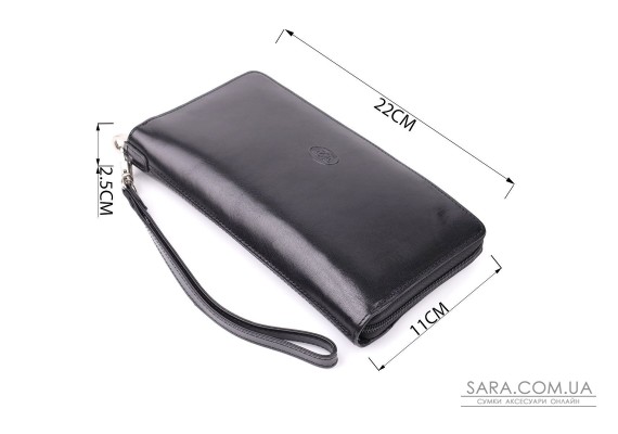 Чоловічий клатч на одне відділення з гладкої натуральної шкіри Tony Perotti 20860_1 (9770 nero) Чорний