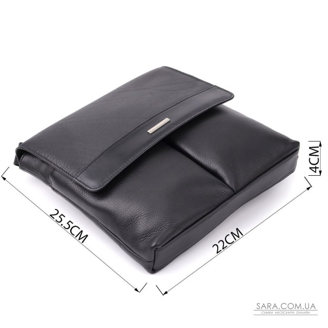 Чоловіча сумка через плече із зернистої натуральної шкіри Tony Perotti 20865_1 (9270G-25 nero) Чорний Чоловіча сумка через плече із зернистої натуральної шкіри Tony Perotti 20865_1 (9270G-25 nero) Чорний