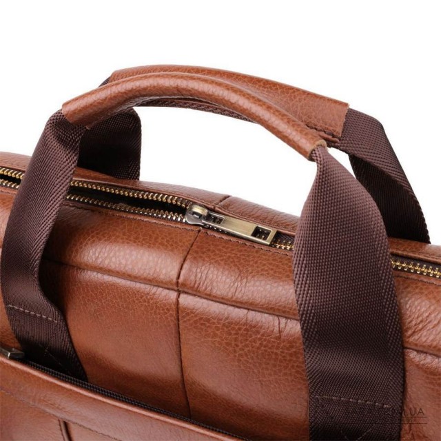 Чоловічий діловий портфель з натуральної шкіри Vintage 23038 Коричневий Чоловічий діловий портфель з натуральної шкіри Vintage 23038 Коричневий